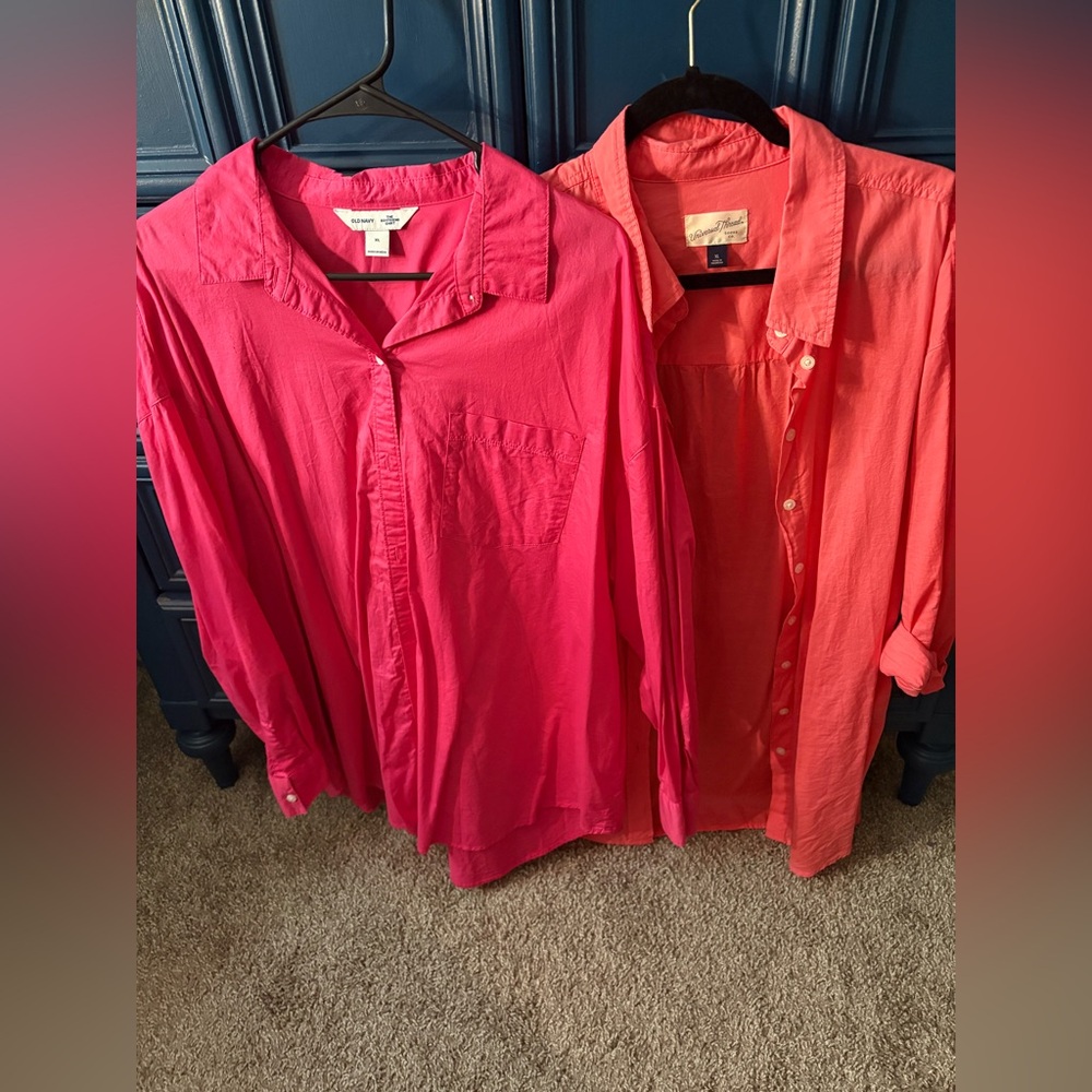 Pink and Orange Shirts